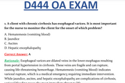 D444 Adult Health 1 OA — Actual Exam Questions &amp; Answers (WGU)