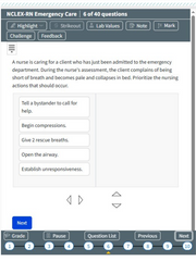 Emergency Care-NCLEX RN Exam Prep 40 questions
