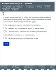 Endocrine-NCLEX RN Exam  Prep 33 questions