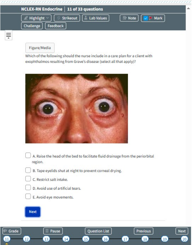 Endocrine-NCLEX RN Exam  Prep 33 questions