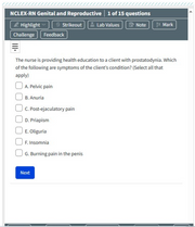 Genital and Reproductive-NCLEX RN Exam Prep 15 questions