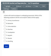 Genital and Reproductive-NCLEX RN Exam Prep 15 questions
