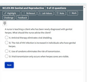 Genital and Reproductive-NCLEX RN Exam Prep 15 questions