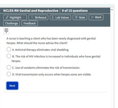 Genital and Reproductive-NCLEX RN Exam Prep 15 questions