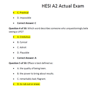 New: HESI A2 Actual Exam Questions 2026 Four Sets 1-4