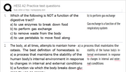 (New Quizlet) HESI A2 Practice test questions 58 questions