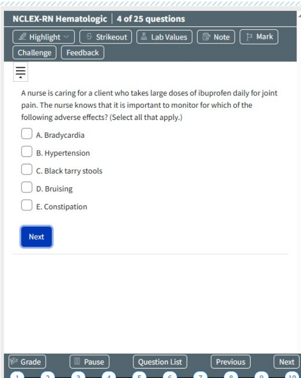 Hematologic-ATI NCLEX RN Exam Prep 25 Questions