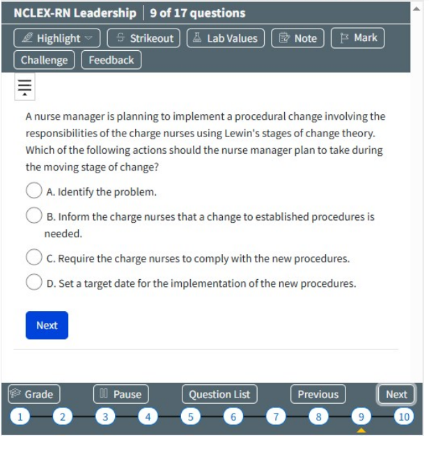 Leadership and Leadership Management-ATI NCLEX RN Exam Prep 42 Questions