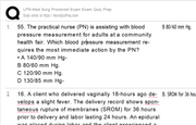 (Q&A) Lpn Med Surg Proctored Exam 60 Questions Quizlet