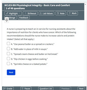 ATI NCLEX-RN Prep Physiological Integrity Basic Care and Comfort 299 Prep Quizzes