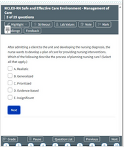 ATI NCLEX-RN Safe and Effective Care Environment Safety and Infection Control 114 Prep Quiz