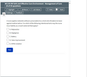 ATI NCLEX-RN Safe and Effective Care Environment Safety and Infection Control 114 Prep Quiz
