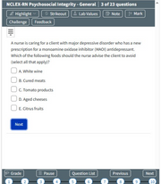 ATI NCLEX-RN Psychosocial Integrity - General-23 Prep Questions