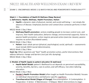 NR222 Health & Wellness Exam Bundle 2026