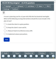 Neurological-ATI NCLEX RN Exam Prep 35 Questions