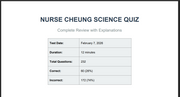(Updated Version) Nurse Cheung TEAS SCIENCE 232 Questions 2026-2027