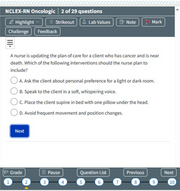 Oncologic-ATI NCLEX RN Exam Prep 29 Questions