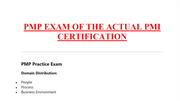 PMP Exam Practice Test — Actual PMI Certification Style Questions & Answers