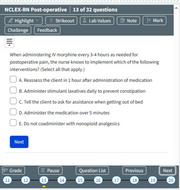 Post-operative-ATI NCLEX RN Exam Prep