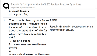 Saunder's Comprehensive NCLEX Review Practice Questions