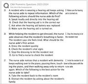 CNA Prometric Questions 2023-2024/25-26