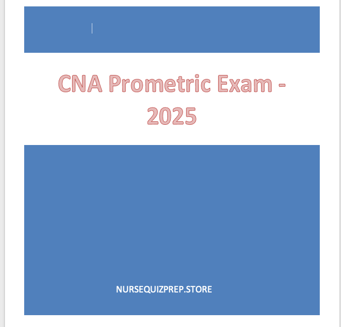 New:CNA Prometric Exam 2026 – 132 Practice Questions