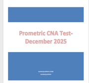 (New) Prometric CNA Test – December 2026 Practice 50 Questions