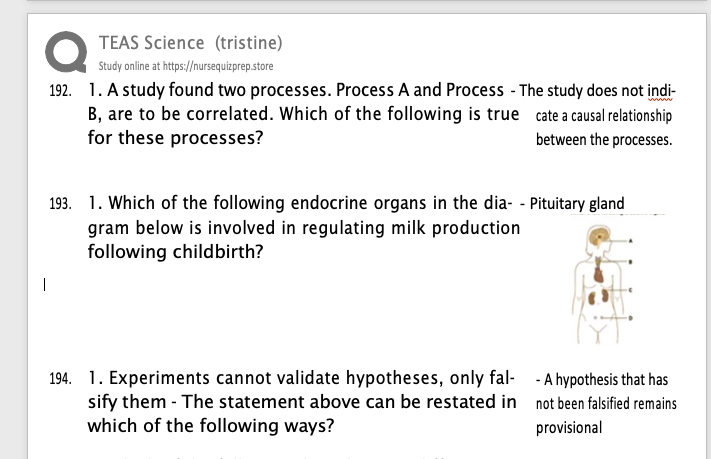 (New Q&A) TRISTINE – TEAS PRACTICE | QUIZLET 2026 – 225 QUESTIONS