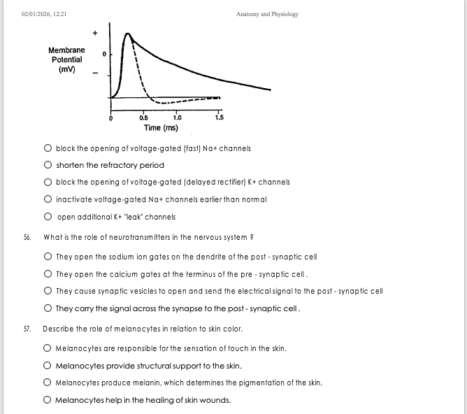 (New) Anatomy and Physiology General Fundamentals Prep Questions & Answers January 2026 Version