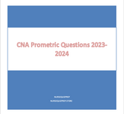 CNA Prometric Questions 2023-2024/25-26