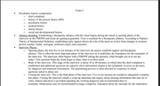 (New Proctored Exam Guide) NR548 Exam 2 Key Components of Psychiatric Interviews