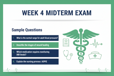 NR602 Week 4 Midterm Exam 200 questions 2026