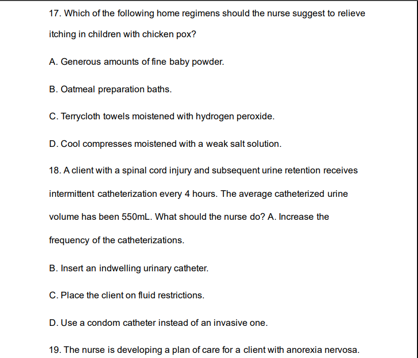 NCLEX-RN EXAM QUESTIONS AND ANSWERS 2026-2027 176 Qs Quizlet