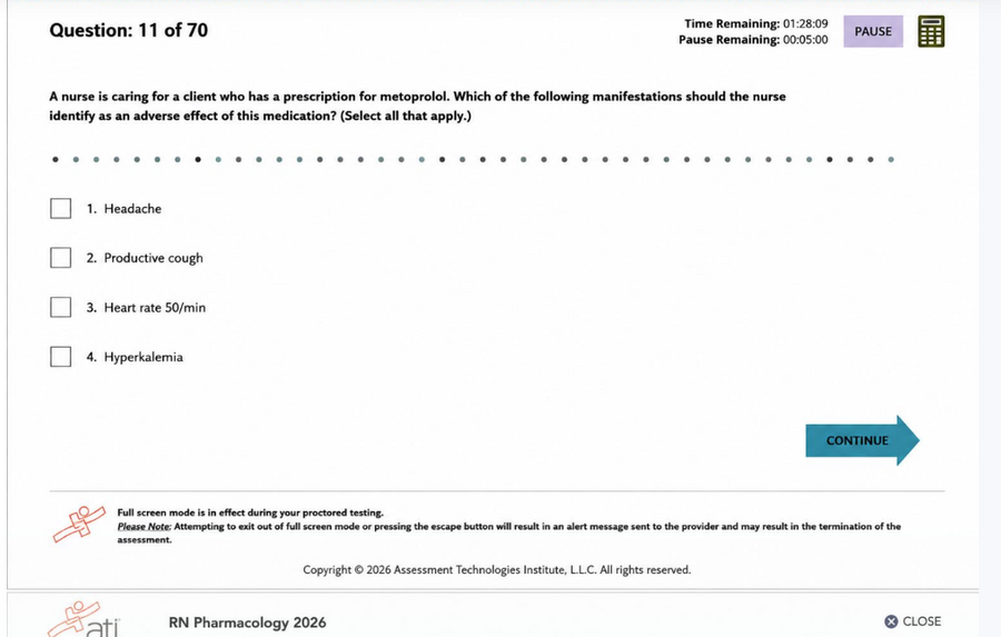 2026 ATI RN Pharmacology Proctored Exam Study Guide Question Bank