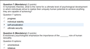 (Proctored Exam Guide) PSY 324 Module 6 Quiz 3: Emotional Expression & Development Concepts